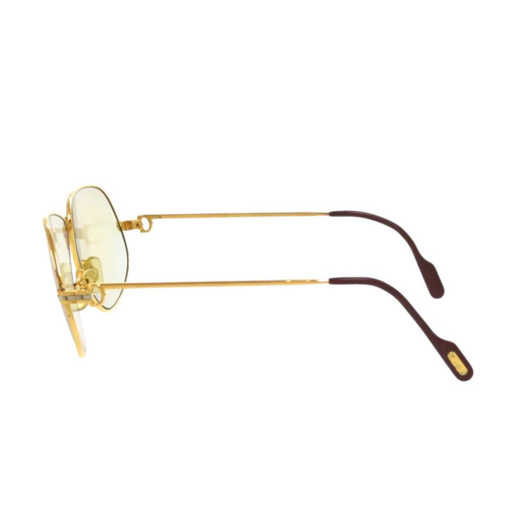 Cartier Vintage Maillon Panthere Metal Gold Sunglasses Eyewear — view 3