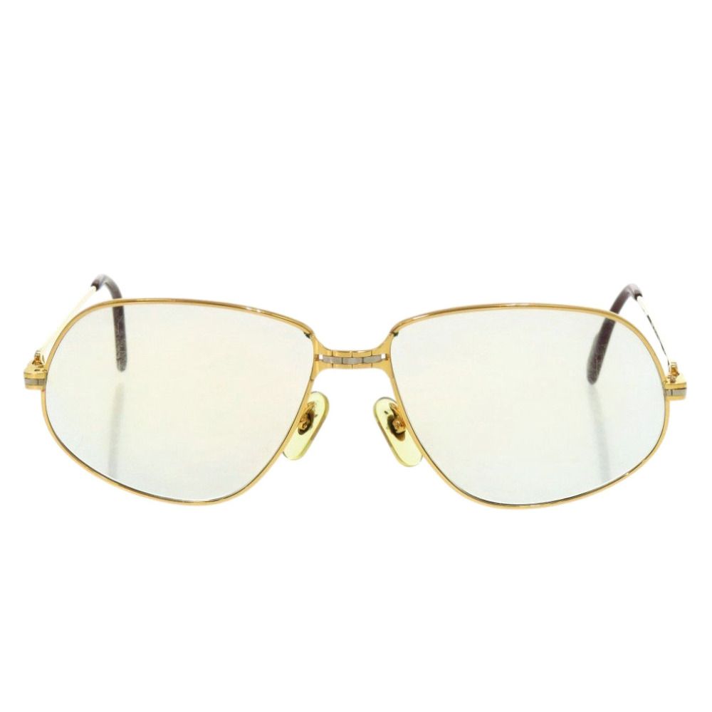 Cartier Vintage Maillon Panthere Metal Gold Sunglasses Eyewear