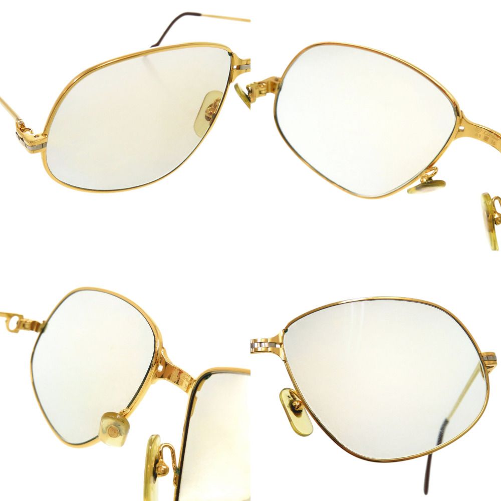 Cartier Vintage Maillon Panthere Metal Gold Sunglasses Eyewear — view 6