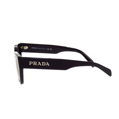 Prada Cat Eye Logo Black Acetate Sunglasses Eyewear — view 3
