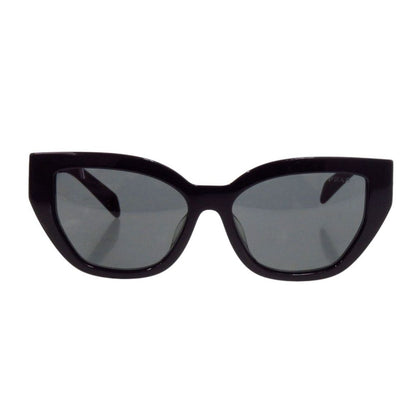 Prada Cat Eye Logo Black Acetate Sunglasses Eyewear