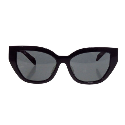 Prada Cat Eye Logo Black Acetate Sunglasses Eyewear