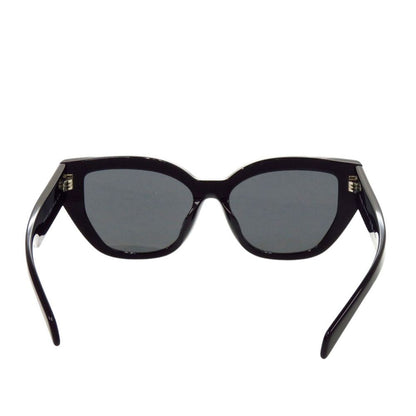 Prada Cat Eye Logo Black Acetate Sunglasses Eyewear — view 5