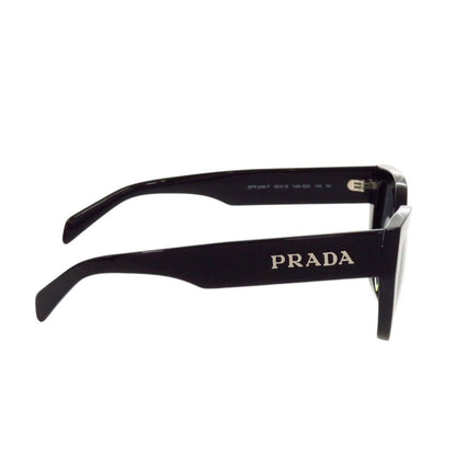 Prada Cat Eye Logo Black Acetate Sunglasses Eyewear — view 4