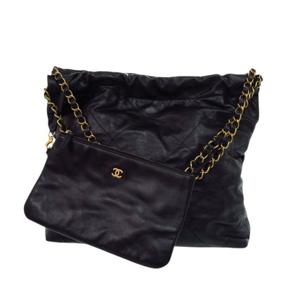 Chanel 22 Small Calf Black Shoulder — view 2