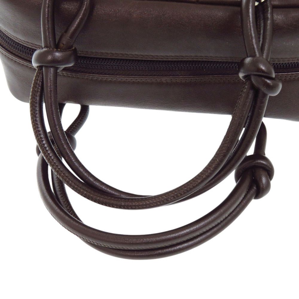 Chanel Mini Bowling Bag Lambskin Brown Quilted Cambon Line CC Logo — view 7