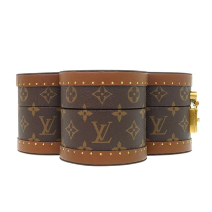 Louis Vuitton Blue Ming Box Monogram Canvas Leather Brown Shoulder — view 5