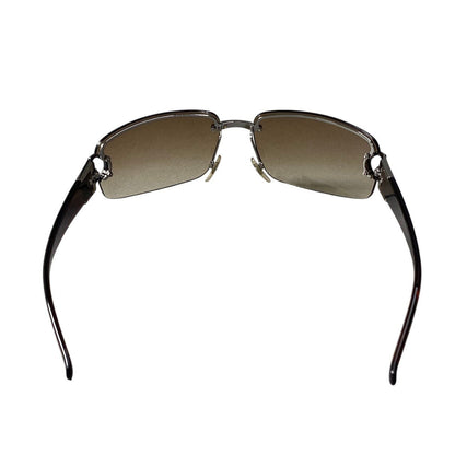 Gucci GG Horsebit Rimless Sunglasses 62 15 Brown Eyewear — view 6