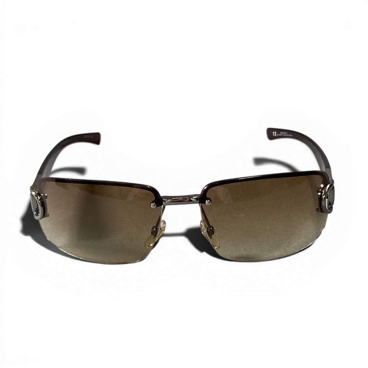 Gucci GG Horsebit Rimless Sunglasses 62 15 Brown Eyewear — view 4