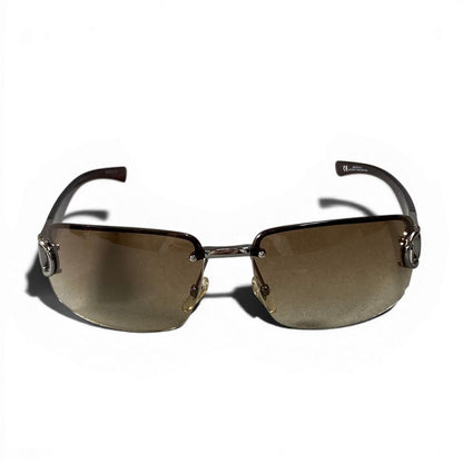 Gucci GG Horsebit Rimless Sunglasses 62 15 Brown Eyewear — view 4