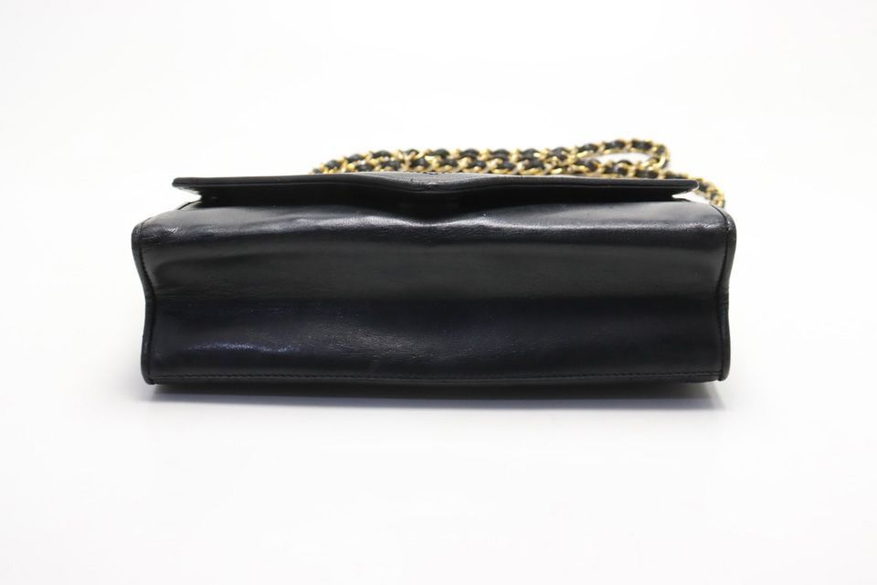 Chanel 0 Quilted GD Leather Chain Shoulder — view 3