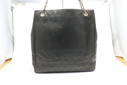 Chanel 0 Quilted GD Leather Chain Tote — view 2