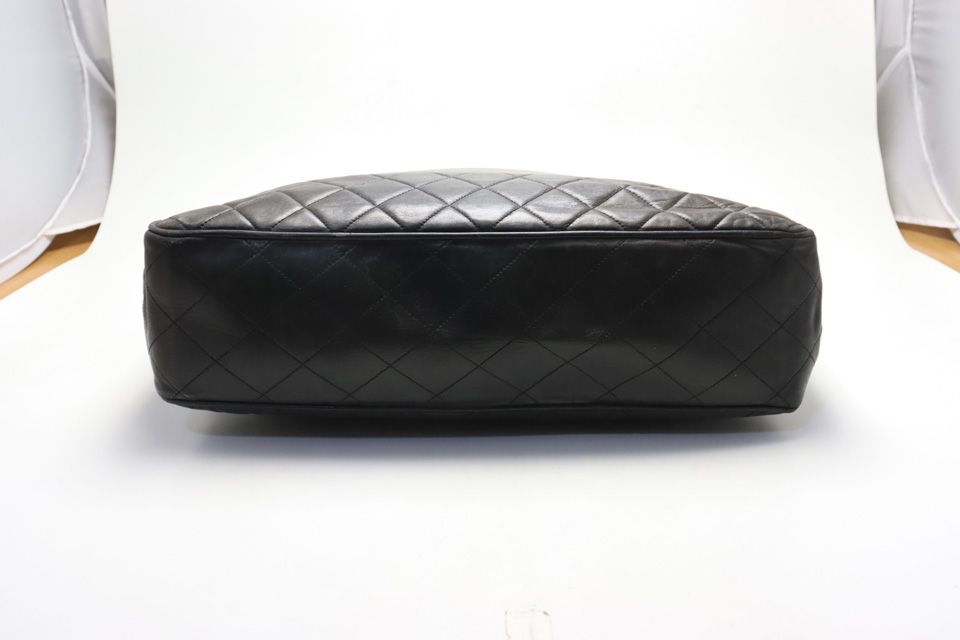Chanel 0 Quilted GD Leather Chain Tote — view 3