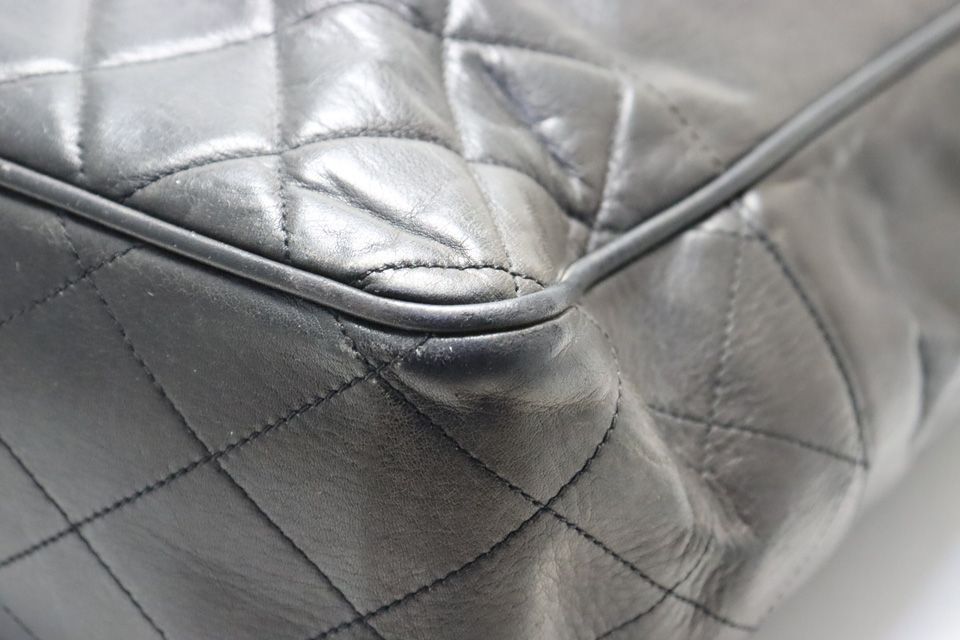 Chanel 0 Quilted GD Leather Chain Tote — view 6