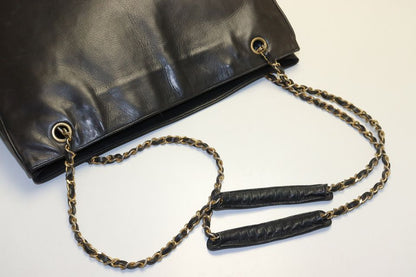 Chanel 0 Quilted GD Leather Chain Tote — view 9