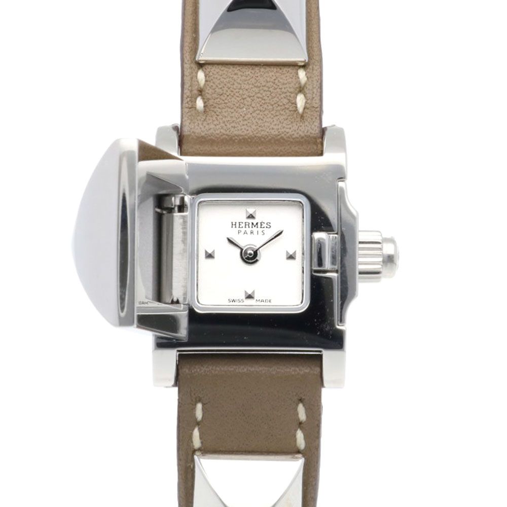 Hermes Mini Medall Watch Stainless Steel Quartz