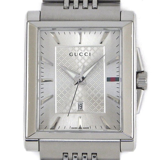 Gucci Watch Timeless Rectangle 138.4 Date Luminous Needle Sherry Line Rectangula