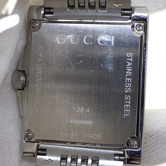 Gucci Watch Timeless Rectangle 138.4 Date Luminous Needle Sherry Line Rectangula — view 4