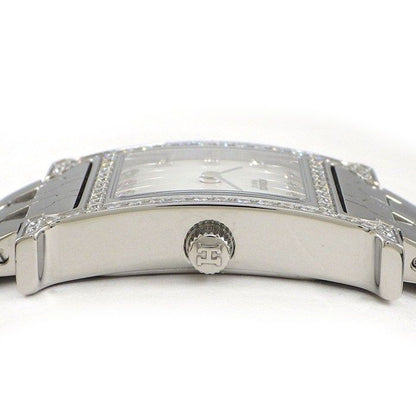 Hermes Watch Diamond Bezel Index Square White Shelldial SS — view 2