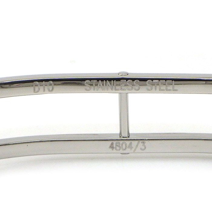 Hermes Watch Diamond Bezel Index Square White Shelldial SS — view 5
