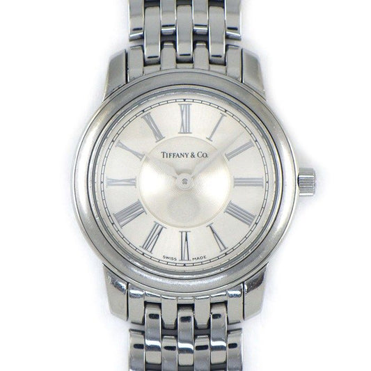 Tiffany & Co Watch crown Silver Dial man Index SS