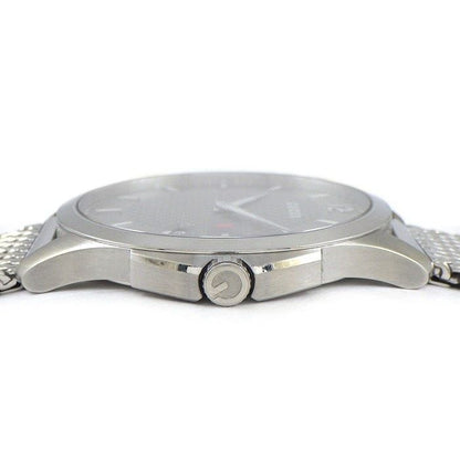 Gucci Watch Timeless 126.3 Diamante Gray Dial Mesh Date SS — view 2