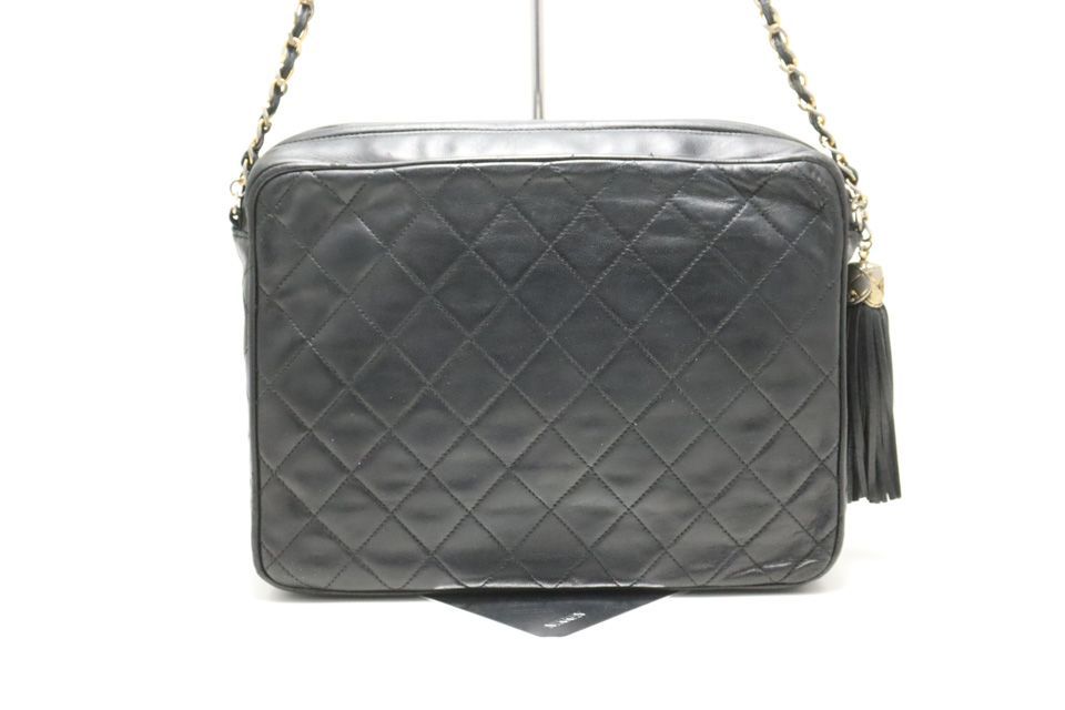 Chanel Quilted Fringe GD Leather Chain Shoulder — view 2