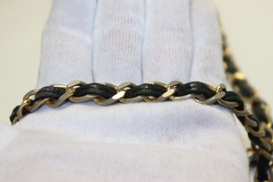 Chanel Quilted Fringe GD Leather Chain Shoulder — view 8