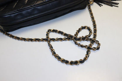 Chanel Quilted Fringe GD Leather Chain Shoulder — view 9