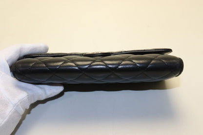 Chanel Quilted GD Leather Bifold Wallet — view 3