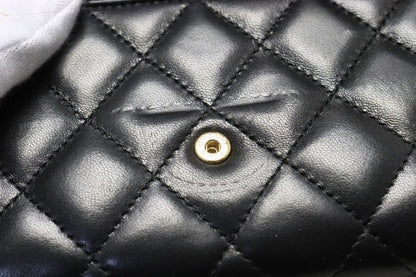 Chanel Quilted GD Leather Bifold Wallet — view 9