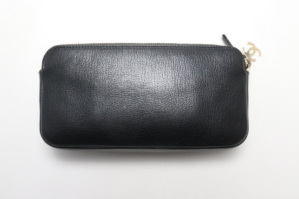 Chanel Lucky Flower GD Leather Zip Around Wallet — view 2