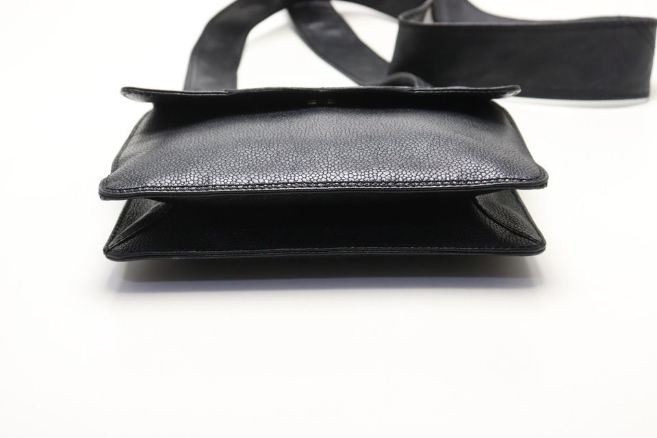 Chanel Caviar Leather Jumbo CC Logo GD Shoulder — view 3
