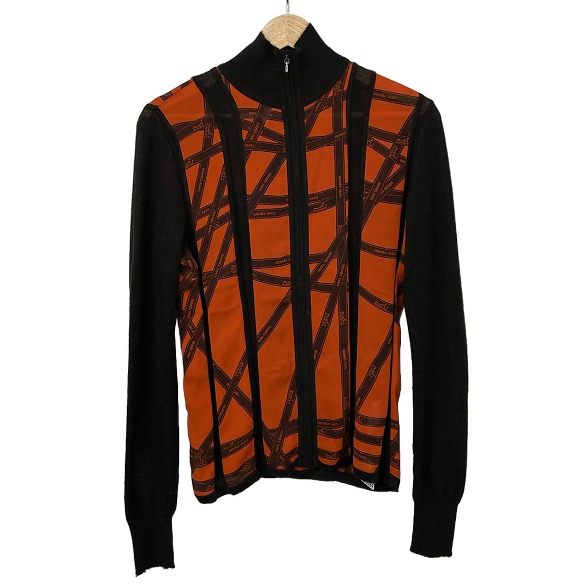 Hermes Cardigan SM Dark Brown Orange