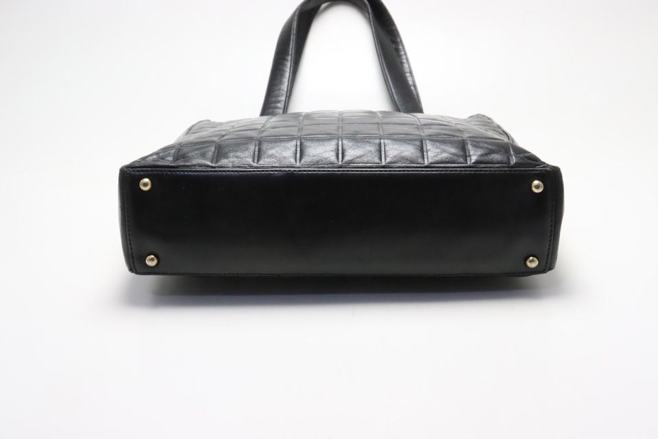 Chanel Choco Bar Jumbo CC Logo GD Leather Tote — view 3