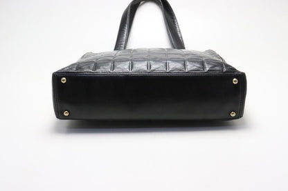 Chanel Choco Bar Jumbo CC Logo GD Leather Tote — view 3