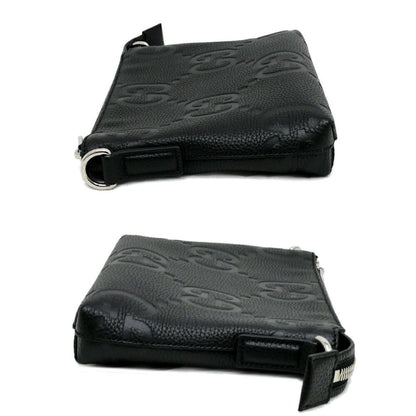 Gucci Bag Small Messenger Black Jumbo GG Leather Mini — view 3