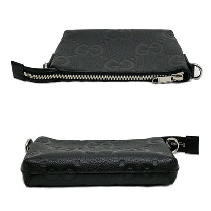 Gucci Bag Small Messenger Black Jumbo GG Leather Mini — view 4