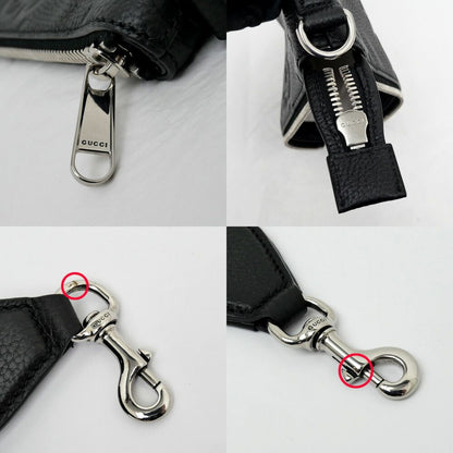 Gucci Bag Small Messenger Black Jumbo GG Leather Mini — view 8
