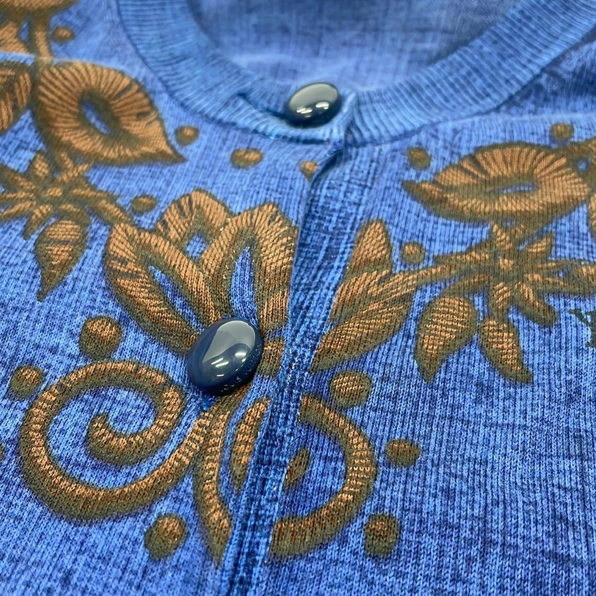 Louis Vuitton Cardigan S Navy Brown Long Sleeve — view 7