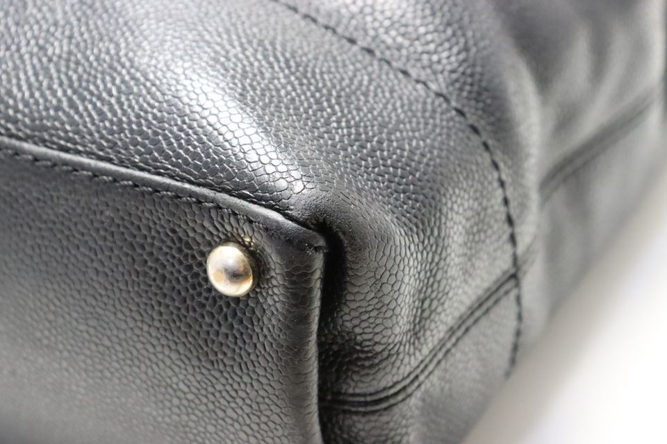 Chanel Caviar Leather CC Logo GD Tote — view 4