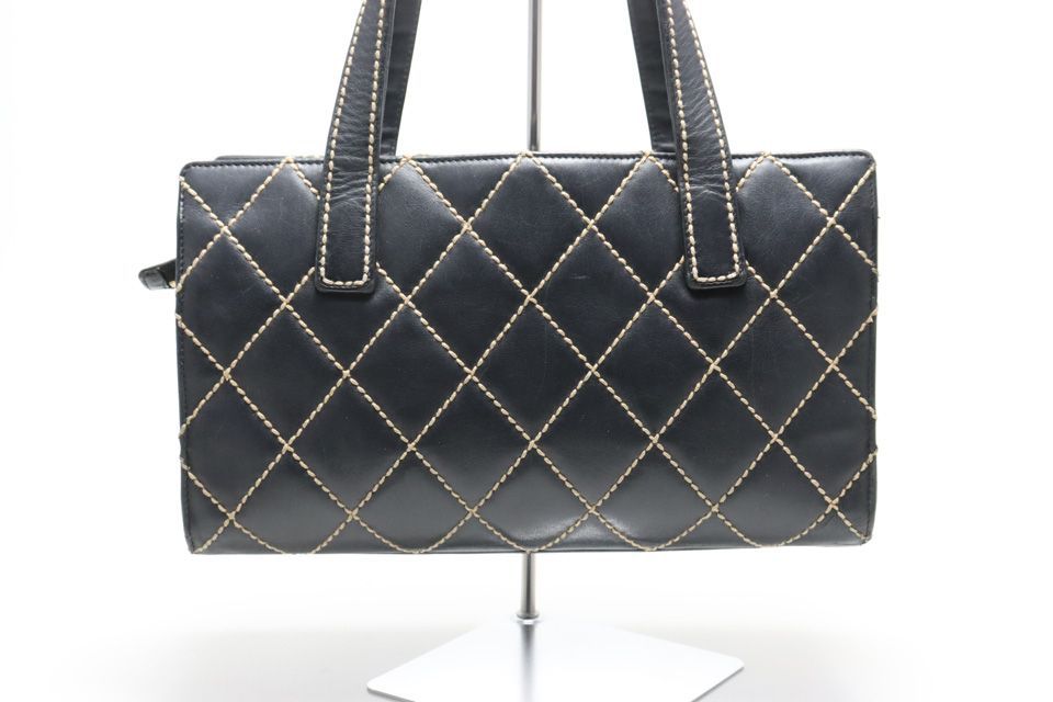 Chanel Wild Stitch GD Leather Handbag — view 2