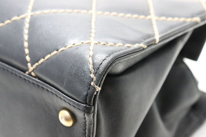 Chanel Wild Stitch GD Leather Handbag — view 4