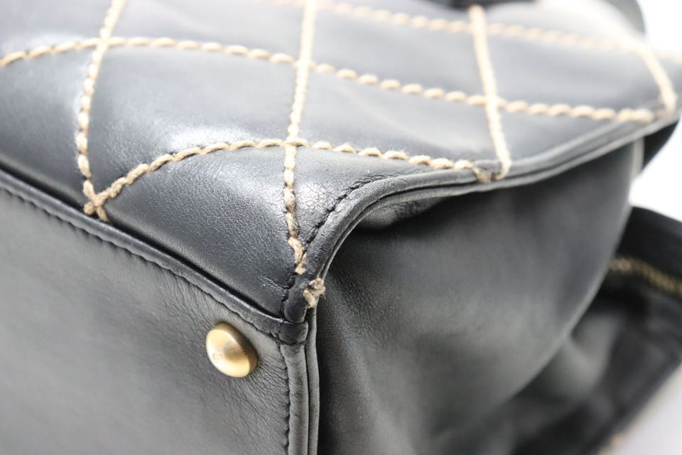 Chanel Wild Stitch GD Leather Handbag — view 6