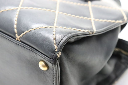Chanel Wild Stitch GD Leather Handbag — view 6
