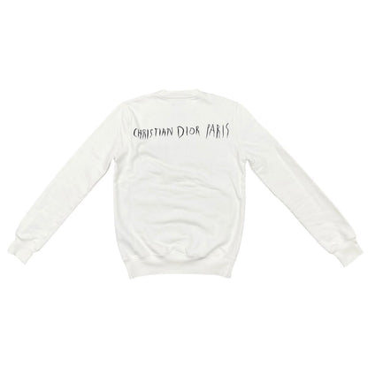 Dior Raymond Pettibon Collaboration Sweatshirt Embroidery Xxs Logo Cotton White — view 2