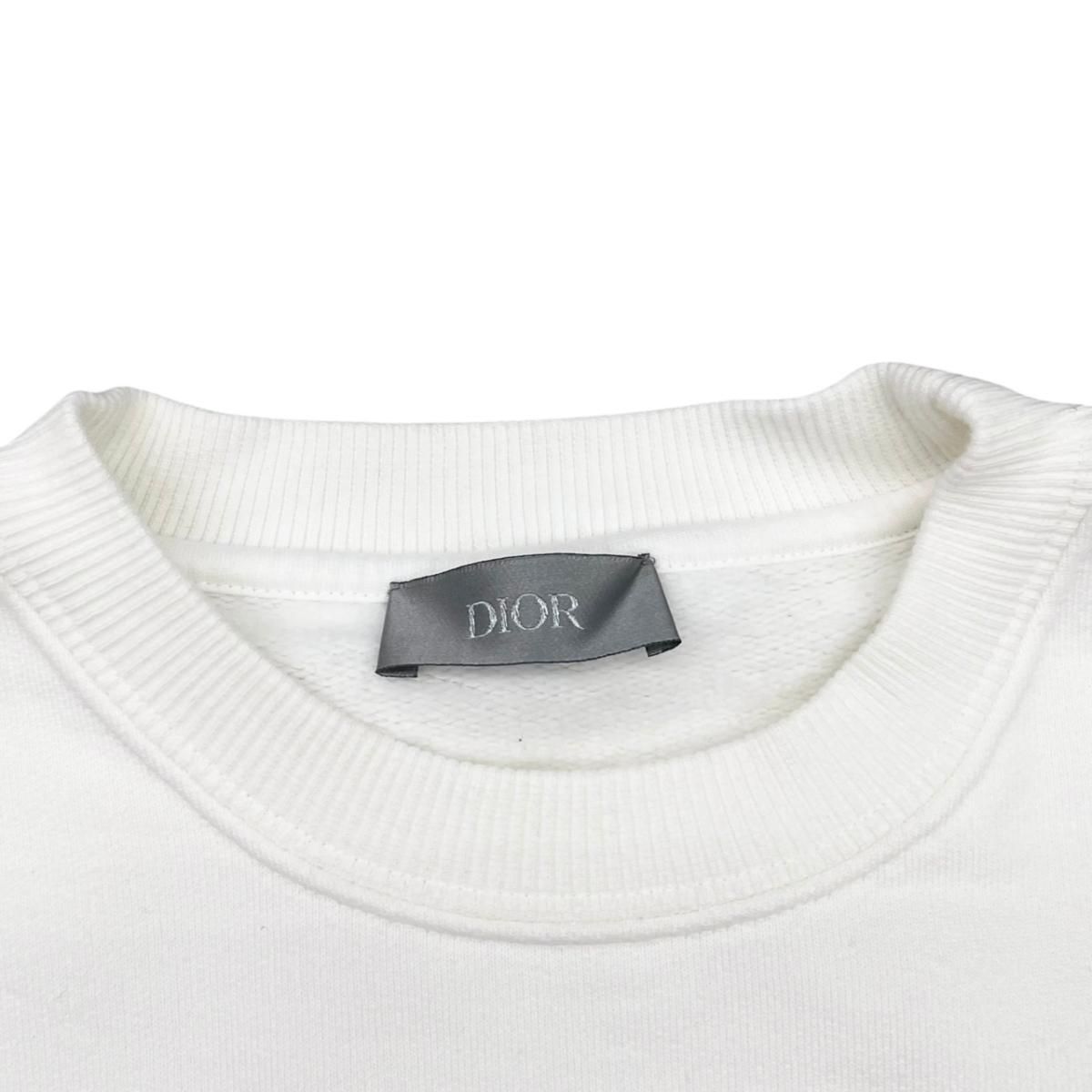 Dior Raymond Pettibon Collaboration Sweatshirt Embroidery Xxs Logo Cotton White — view 7