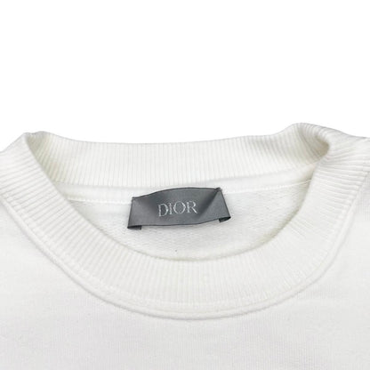 Dior Raymond Pettibon Collaboration Sweatshirt Embroidery Xxs Logo Cotton White — view 7