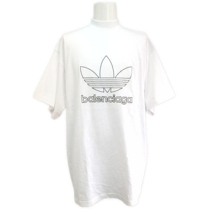 Balenciaga Adidas Logo Short Sleeve Top T-Shirt Top 2 White