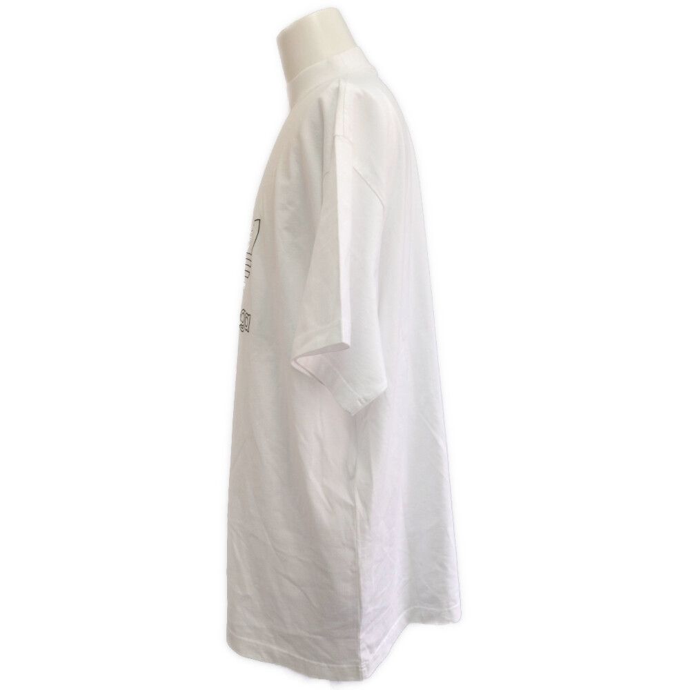Balenciaga Adidas Logo Short Sleeve Top T-Shirt Top 2 White — view 2
